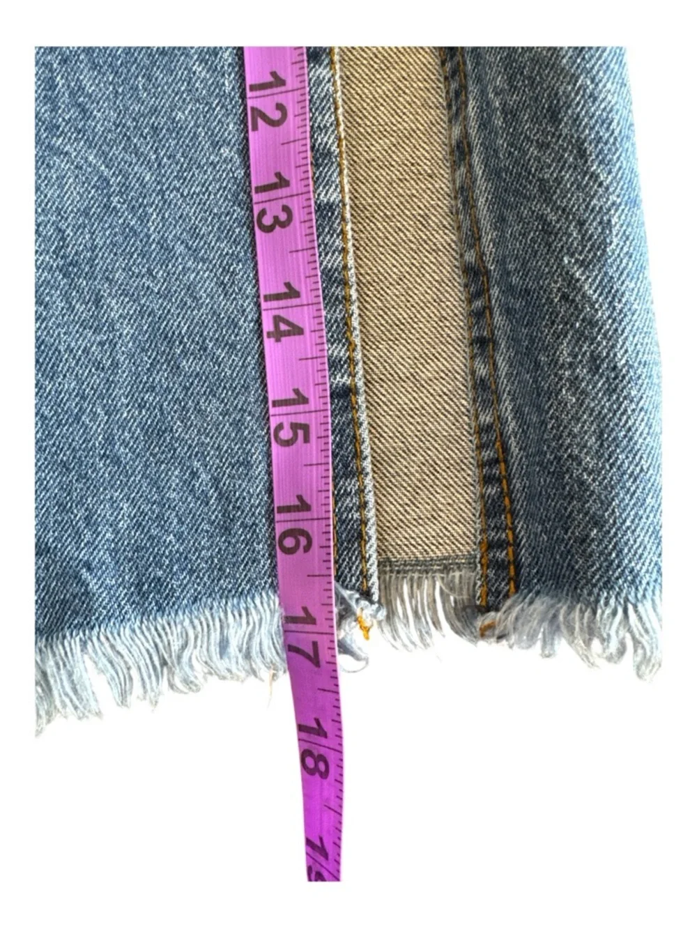 FREE PEOPLE Midi Blue Denim Skirt with Side Slits.